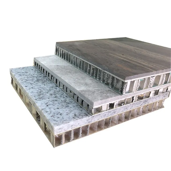 Light travertine honeycomb panel interior wall cladding