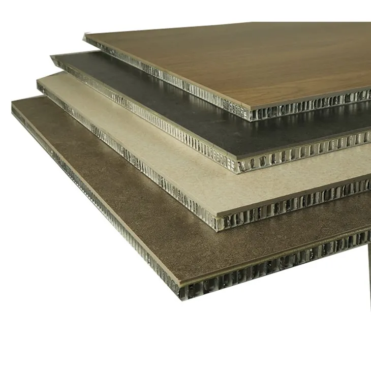 Light travertine honeycomb panel interior wall cladding